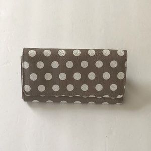 Beige & White Polka Dot Wallet
